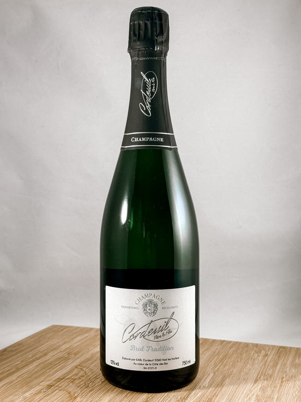 Champagne Cordeuil part of our monthly Bubbles club subscription. Curated shipments of clean farmed, small batch champagnes and sparkling wines. A great gift for any occasion.