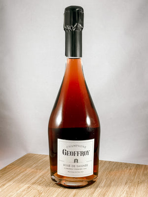 Geoffroy Rose de saignee Champagne, part of our champagne delivery and great for unique gift ideas.