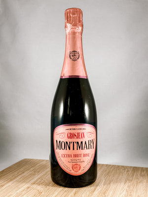 Grosjean Montmary brut rose, part of our champagne delivery and great for unique gift ideas.