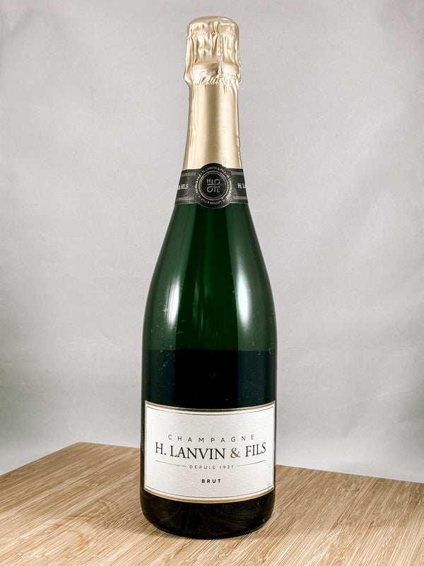 Lanvin Champagne part of our monthly Bubbles club subscription. Curated shipments of clean farmed, small batch champagnes and sparkling wines. A great gift for any occasion.