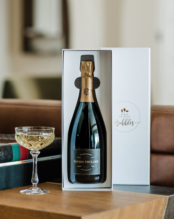 Customizable corporate champagne gift boxes, part of our monthly champagne club, wine delivery, unique gift ideas, send bubbles gifts