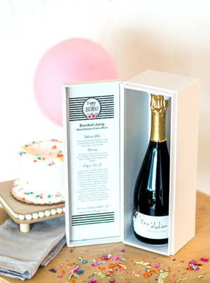 Happy Birthday Gift Box, part of our monthly champagne club, wine delivery, unique gift ideas, send bubbles gifts