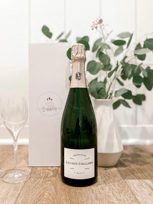 Custom champagne gift box. Perfect for corporate champagne gifts for your employee gifts and client gifts