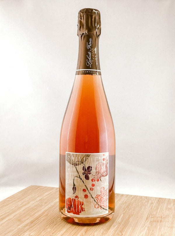 Laherte Freres extra brut rose, part of our monthly champagne club, wine delivery, unique gift ideas, send bubbles gifts