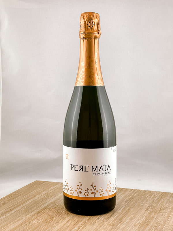 Pere Mate cava brut rose, part of our monthly champagne club, wine delivery, unique gift ideas, send bubbles gifts
