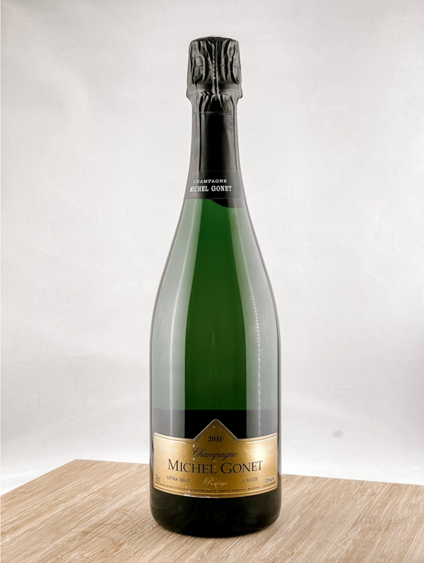 Michel Gonet blanc de blancs champagne, part of our champagne delivery and great for unique gift ideas.